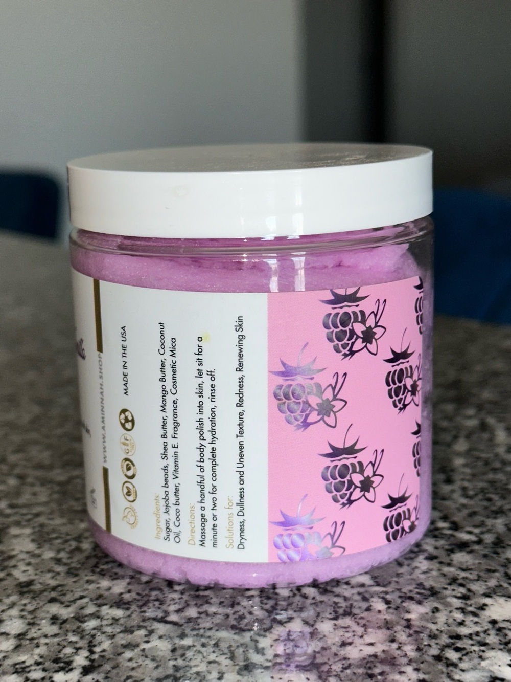 Aminnah "Raspberry Vanilla" Boob Polish - Picture 3 of 3